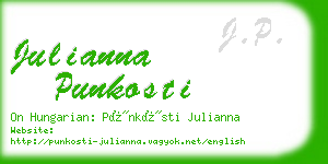 julianna punkosti business card